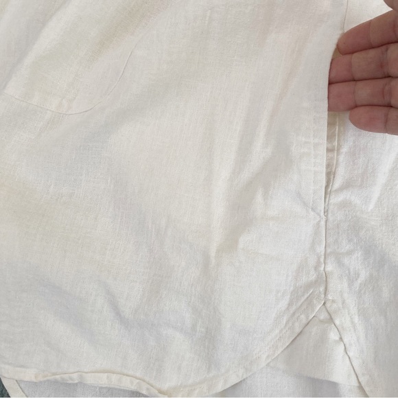 Free People Vest Top Linen Button Front - Picture 4 of 7